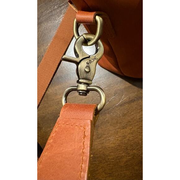 S-Zone Crossbody Bag Purse Leather RFID Tan - Picture 10 of 11